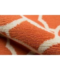 Momeni Baja Area Rug BAJ11 Moroccan Tile Orange 7'10 X 10'10