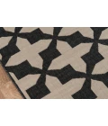 Momeni Baja Area Rug BAJ12 Crisscross Charcoal 6'7 X 9'6