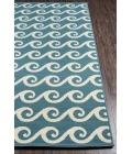 Momeni Baja Area Rug BAJ14 Waves Blue 6'7 X 9'6