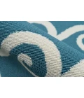 Momeni Baja Area Rug BAJ14 Waves Blue 6'7 X 9'6