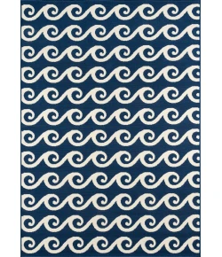 Momeni Baja Baj14 Navy Area Rug 6 ft. 7 in. X 9 ft. 6 in. Rectangle