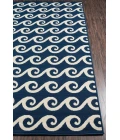 Momeni Baja Area Rug BAJ14 Waves Navy 6'7 X 9'6
