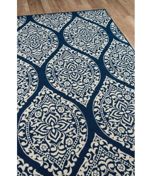 Momeni Baja Area Rug BAJ17 Arabesque Navy 6'7 X 9'6