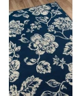 Momeni Baja Area Rug BAJ18 Floral Blooms Navy 7'10 X 10'10