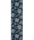 Momeni Baja Area Rug BAJ18 Floral Blooms Navy 7'10 X 10'10