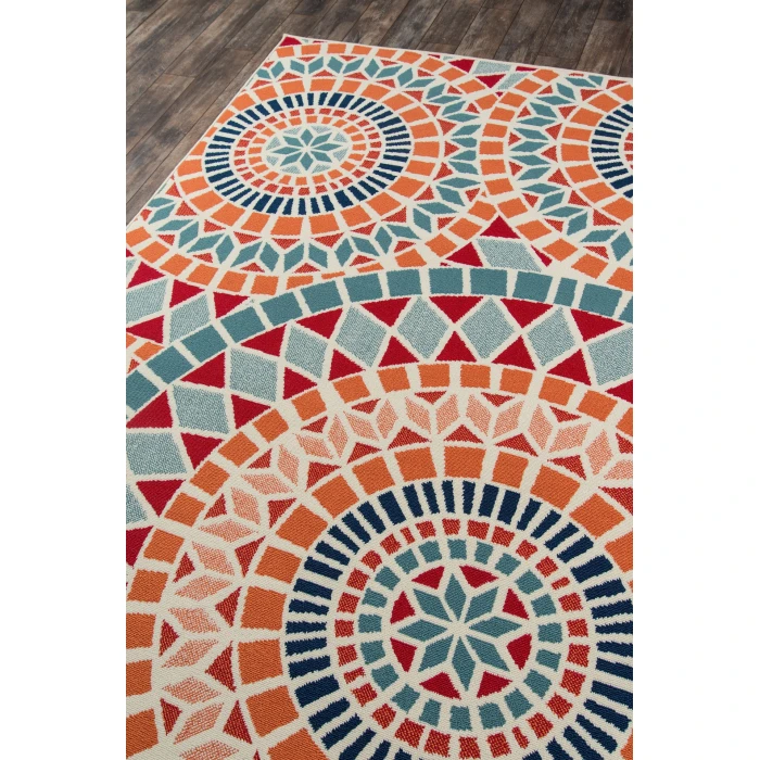 Momeni Baja Area Rug BAJ24 Mosaic Multi 7'10 X 10'10