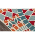 Momeni Baja Area Rug BAJ24 Mosaic Multi 7'10 X 10'10