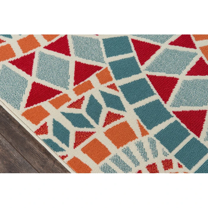 Momeni Baja Area Rug BAJ24 Mosaic Multi 7'10 X 10'10