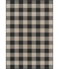 Momeni Baja Area Rug BAJ25 Buffalo Check Charcoal 1'8 X 3'7