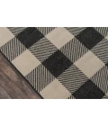 Momeni Baja Area Rug BAJ25 Buffalo Check Charcoal 1'8 X 3'7