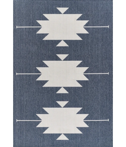 Momeni Baja Area Rug BAJ34 Denim 1'8 X 3'7