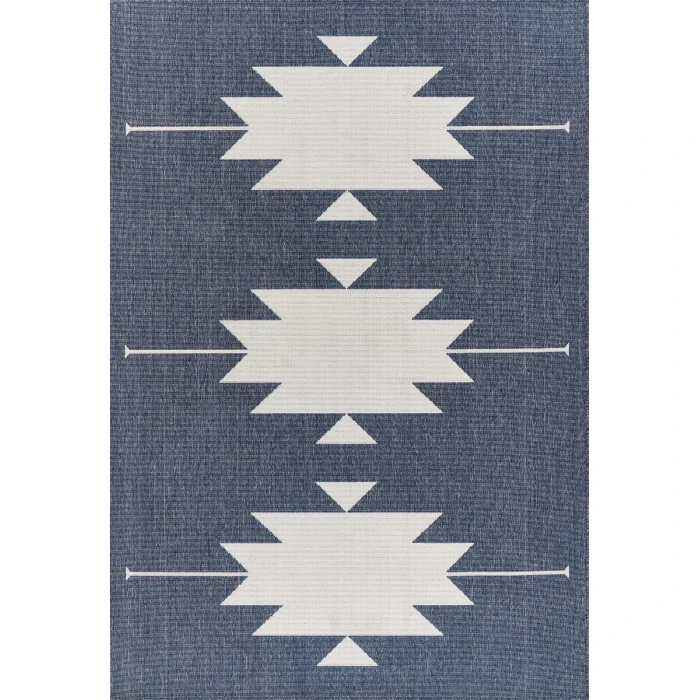 Momeni Baja Area Rug BAJ34 Denim 1'8 X 3'7