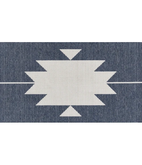 Momeni Baja Area Rug BAJ34 Denim 1'8 X 3'7
