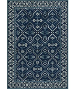Momeni Baja Baj38 Navy Area Rug 2 ft. 3 in. X 4 ft. 6 in. Oval