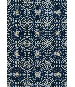 Momeni Baja Baj39 Navy Area Rug 2 ft. 3 in. X 7 ft. 6 in. Runner