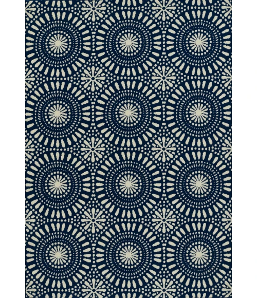 Momeni Baja BAJ39 Navy 2'3" X 7'6" Runner Area Rug