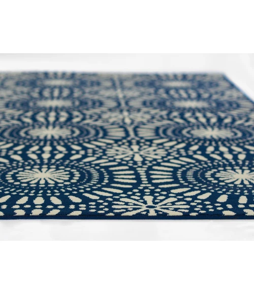 Momeni Baja BAJ39 Navy 2'3" X 7'6" Runner Area Rug