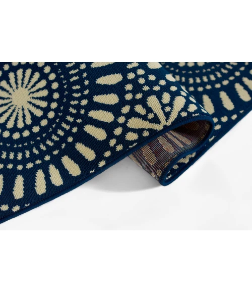 Momeni Baja BAJ39 Navy 2'3" X 7'6" Runner Area Rug