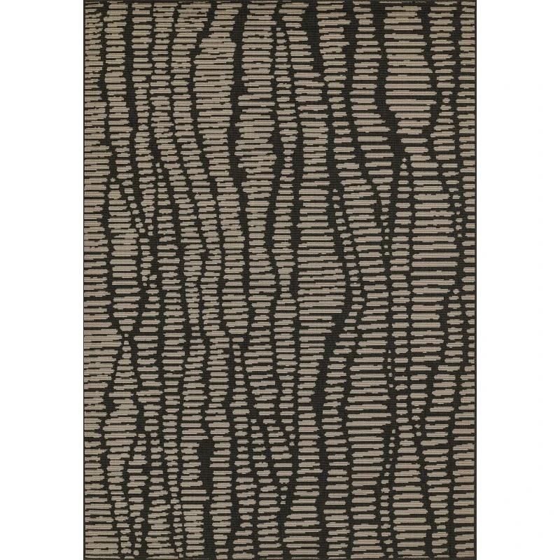 Momeni Baja Area Rug BAJ40 Charcoal 5'3 X 7'6