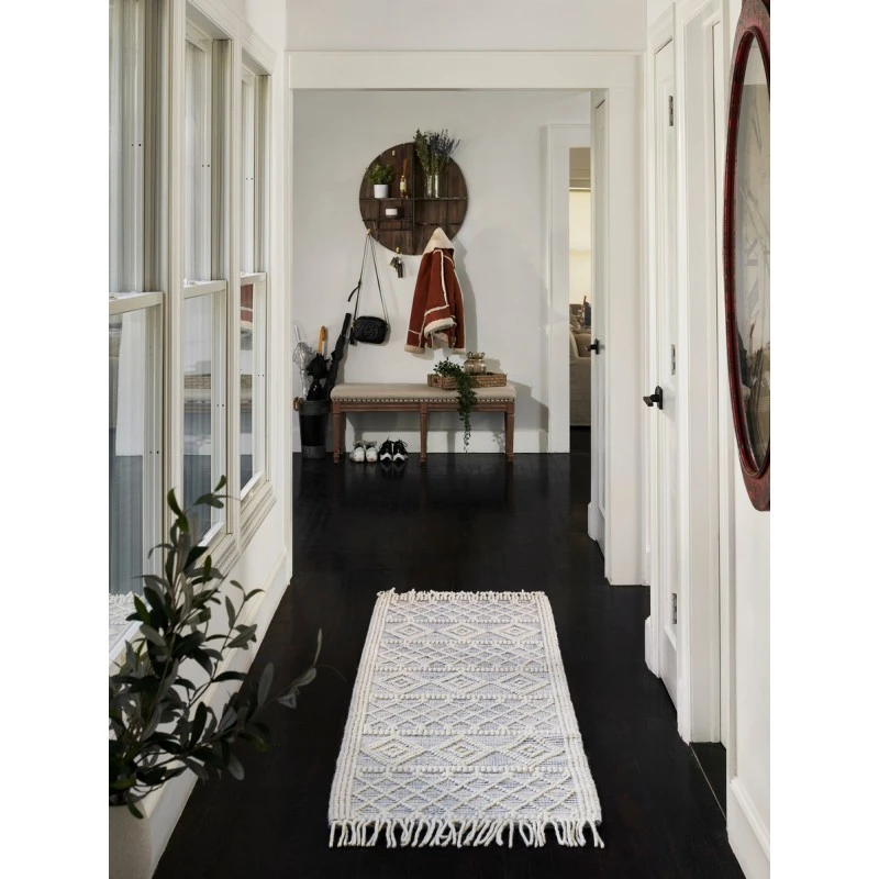 Momeni Boulder Bou-4 Blue Area Rug 8 ft. X 10 ft. Rectangle