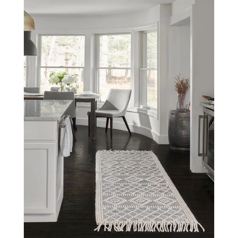 Momeni Boulder Bou-4 Blue Area Rug 8 ft. X 10 ft. Rectangle
