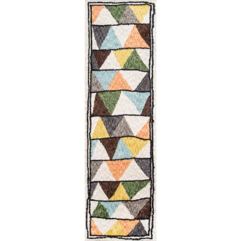 Momeni Bungalow Area Rug BUN-1 Tri Multi 2'3 X 8' Runner