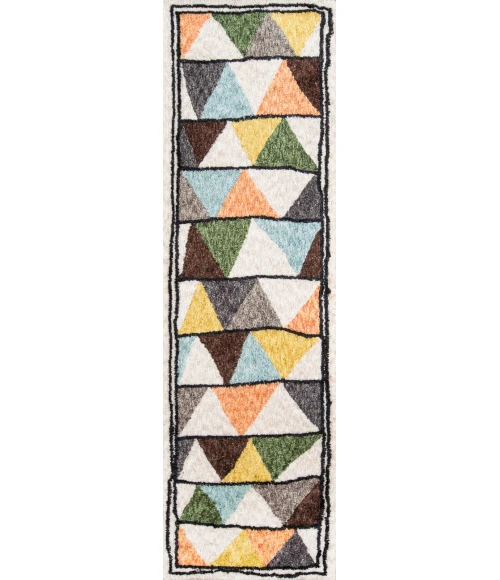 Momeni Bungalow Area Rug BUN-1 Tri Multi 2'3 X 8' Runner