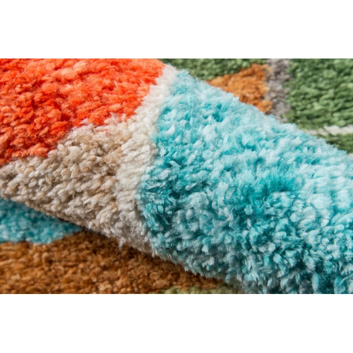Momeni Bungalow Area Rug BUN-3 Tiles Multi 7'6 X 9'6