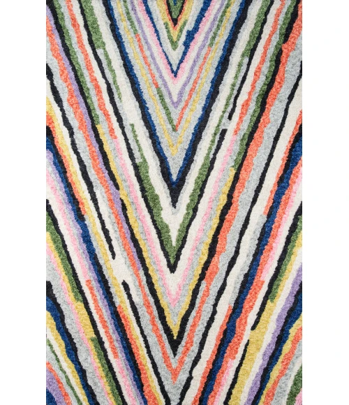 Momeni Bungalow Area Rug BUN-4 Notch Multi 7'6 X 9'6