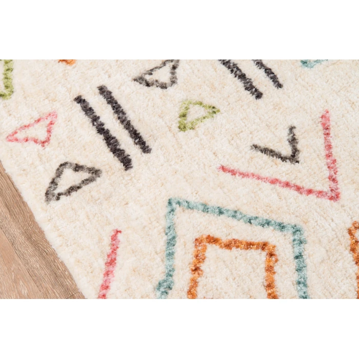 Momeni Bungalow Area Rug BUN-8 Wes Ivory 3'6 X 5'6