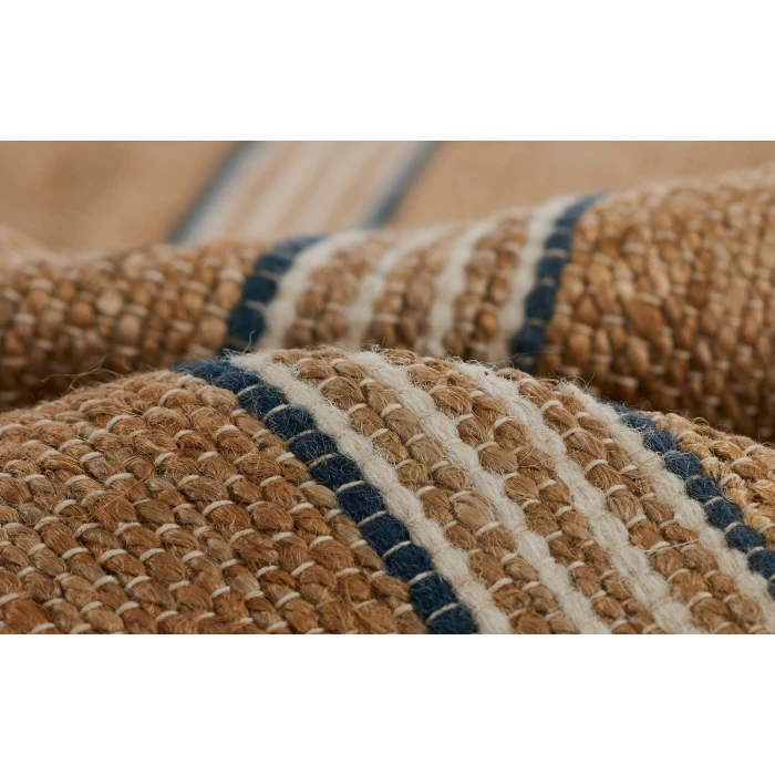 Momeni Chestnut Area Rug CHS-1 Stripe Blue 18in x 18in