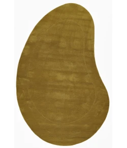 Momeni Claude Yellow CUD-1 6ft. X 9ft. Kidney Rug