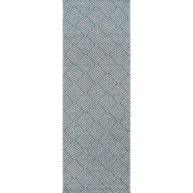 Momeni Como Area Rug COM-3 Blue 2' X 6' Runner