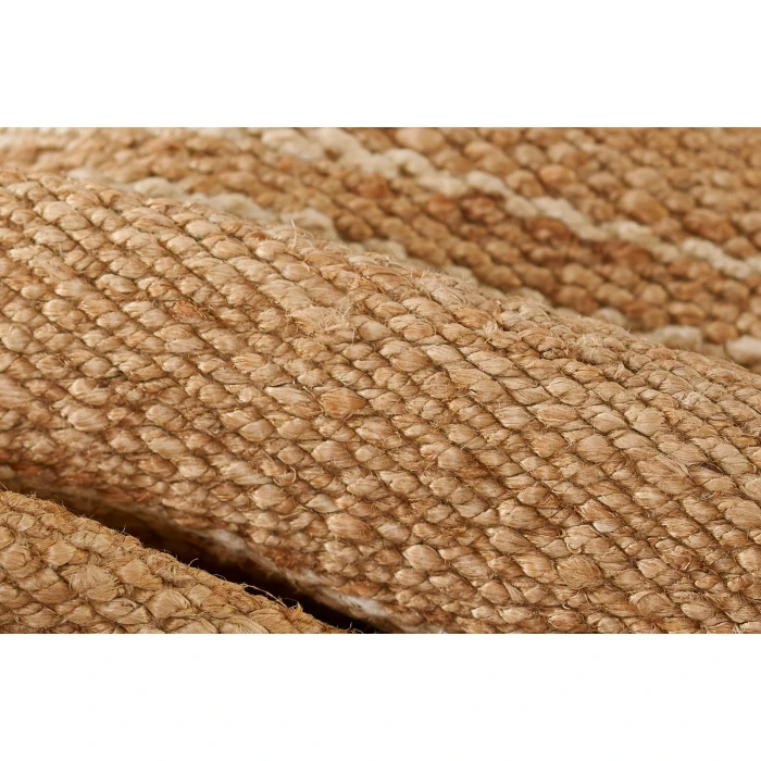 Momeni Crescent Area Rug CRE-1 Broken Stripe Natural 2'3 X 8' Runner