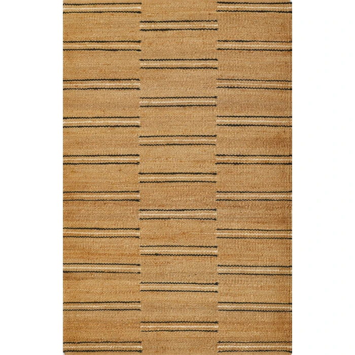 Momeni Crescent Area Rug CRE-2 Broken Stripe Natural 8' X 10'