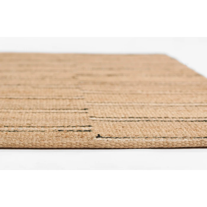 Momeni Crescent Area Rug CRE-2 Broken Stripe Natural 8' X 10'