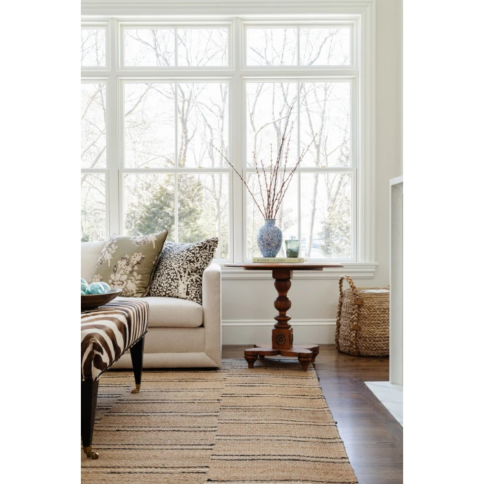 Momeni Crescent Area Rug CRE-2 Broken Stripe Natural 8' X 10'