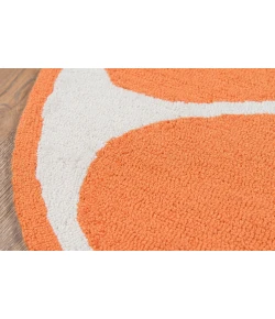 Momeni Novogratz Cucina Cna-1 Orange Area Rug 3 ft. X 3 ft. Round