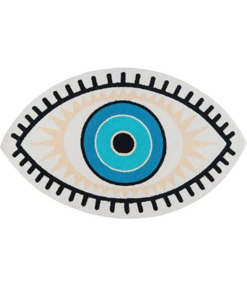 Momeni Cucina Area Rug CNA-9 All Seeing Eye Multi 2' X 3'