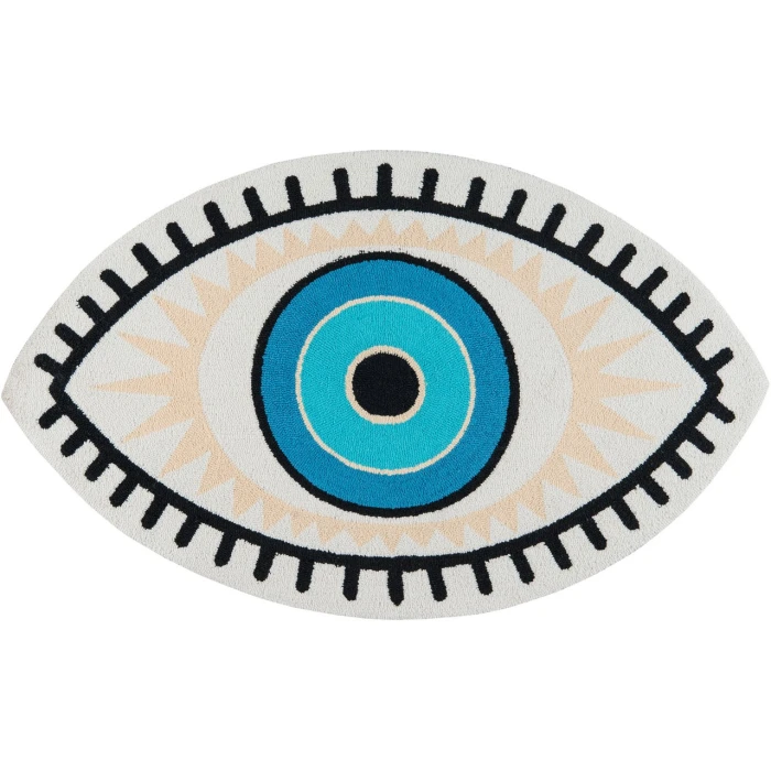 Momeni Cucina Area Rug CNA-9 All Seeing Eye Multi 3' X 5'