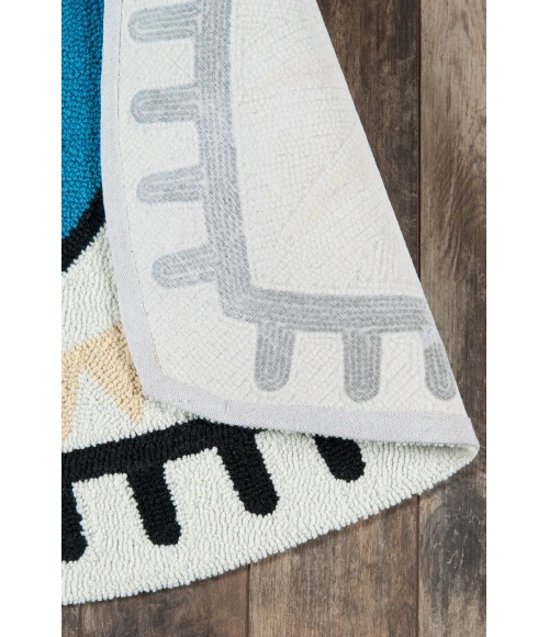 Momeni Cucina Area Rug CNA-9 All Seeing Eye Multi 2' X 3'