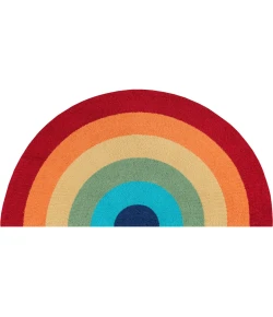 Momeni Novogratz Cucina Cna12 Multi Area Rug 1 ft. 5 in. X 2 ft. 10 in. Half Moon