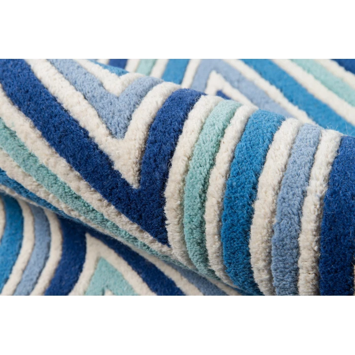 Momeni Delhi Area Rug DL-48 Blue 2'3 X 8' Runner