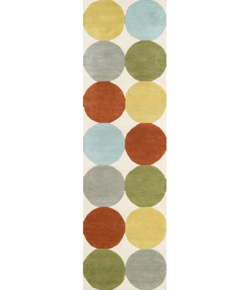 Momeni Delmar Area Rug DEL-1 Agatha Dots Multi 5' X 8'