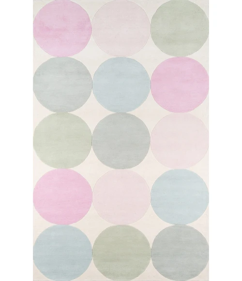 Momeni Delmar Area Rug DEL-1 Agatha Dots Multi 3'6 X 5'6