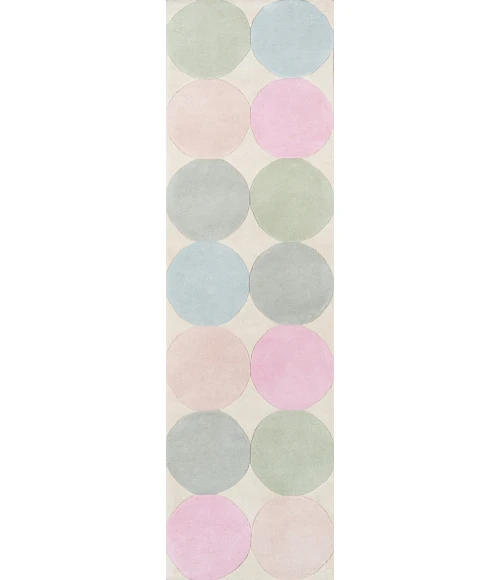 Momeni Delmar Area Rug DEL-1 Agatha Dots Multi 3'6 X 5'6
