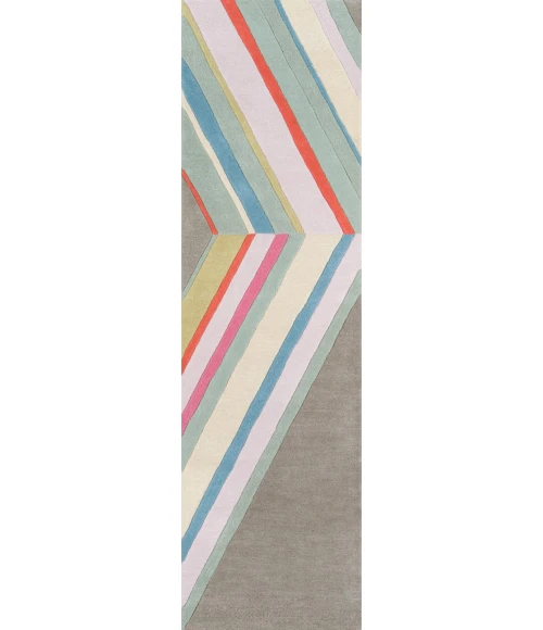 Momeni Delmar Area Rug DEL-5 Ultralight Grey 2'3 X 8' Runner