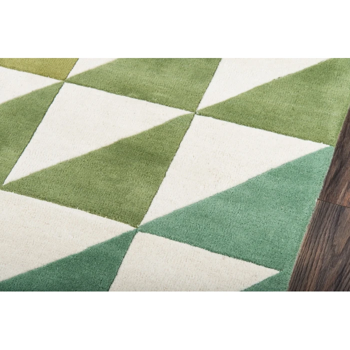 Momeni Delmar Area Rug DEL-6 Agatha Side Triangle Lime 3'6 X 5'6
