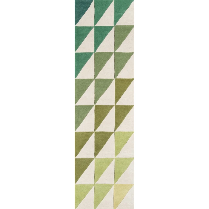 Momeni Delmar Area Rug DEL-6 Agatha Side Triangle Lime 3'6 X 5'6
