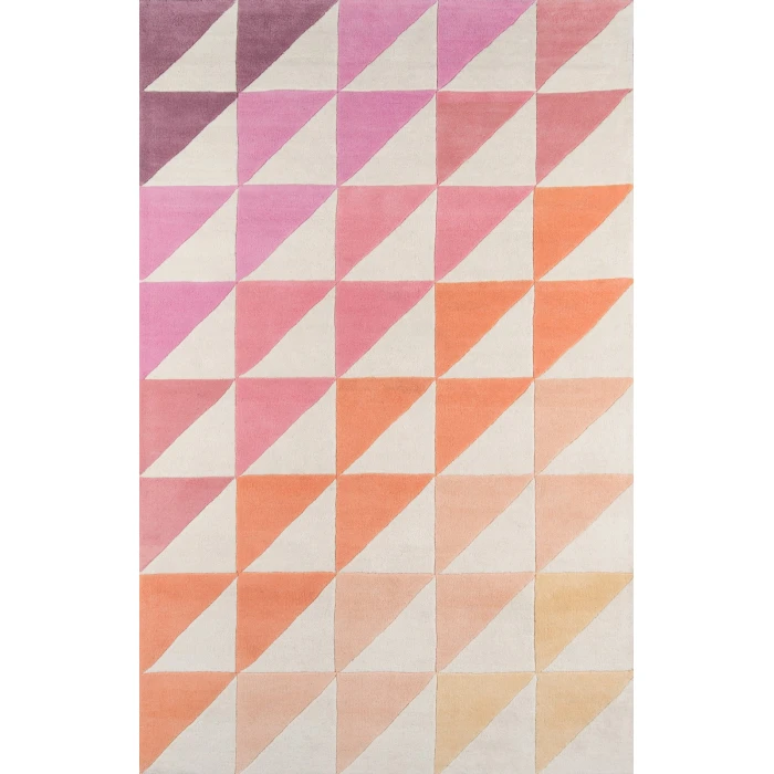 Momeni Delmar Area Rug DEL-6 Agatha Side Triangle Pink 8' X 10'